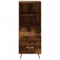 vidaXL Aparador de madera contrachapada roble ahumado 34,5x34x180 cm vidaXL Aparador de madera contrachapada roble ahumado 34,5x34x180 cm