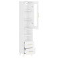 vidaXL Aparador alto madera contrachapada blanco brillo 34,5x34x180 cm vidaXL Aparador alto madera contrachapada blanco brillo 34,5x34x180 cm