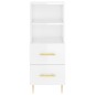 vidaXL Aparador alto madera contrachapada blanco brillo 34,5x34x180 cm vidaXL Aparador alto madera contrachapada blanco brillo 34,5x34x180 cm