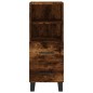 vidaXL Aparador de madera contrachapada roble ahumado 34,5x34x180 cm vidaXL Aparador de madera contrachapada roble ahumado 34,5x34x180 cm