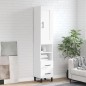 vidaXL Aparador alto madera contrachapada blanco 34,5x34x180 cm vidaXL Aparador alto madera contrachapada blanco 34,5x34x180 cm