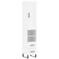 vidaXL Aparador alto madera contrachapada blanco 34,5x34x180 cm vidaXL Aparador alto madera contrachapada blanco 34,5x34x180 cm