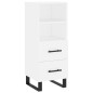 vidaXL Aparador alto madera contrachapada blanco 34,5x34x180 cm vidaXL Aparador alto madera contrachapada blanco 34,5x34x180 cm