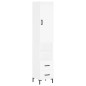 vidaXL Aparador alto madera contrachapada blanco 34,5x34x180 cm vidaXL Aparador alto madera contrachapada blanco 34,5x34x180 cm