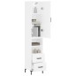 vidaXL Aparador alto madera contrachapada blanco 34,5x34x180 cm vidaXL Aparador alto madera contrachapada blanco 34,5x34x180 cm