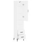 vidaXL Aparador alto madera contrachapada blanco 34,5x34x180 cm vidaXL Aparador alto madera contrachapada blanco 34,5x34x180 cm