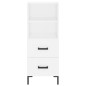 vidaXL Aparador alto madera contrachapada blanco 34,5x34x180 cm vidaXL Aparador alto madera contrachapada blanco 34,5x34x180 cm