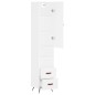 vidaXL Aparador alto madera contrachapada blanco 34,5x34x180 cm vidaXL Aparador alto madera contrachapada blanco 34,5x34x180 cm