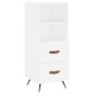 vidaXL Aparador alto madera contrachapada blanco 34,5x34x180 cm vidaXL Aparador alto madera contrachapada blanco 34,5x34x180 cm