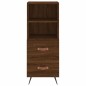 vidaXL Aparador alto madera contrachapada roble marrón 34,5x34x180 cm vidaXL Aparador alto madera contrachapada roble marrón 34,5x34x180 cm