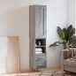 vidaXL Aparador alto madera contrachapada gris Sonoma 34,5x34x180 cm vidaXL Aparador alto madera contrachapada gris Sonoma 34,5x34x180 cm