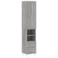 vidaXL Aparador alto madera contrachapada gris Sonoma 34,5x34x180 cm vidaXL Aparador alto madera contrachapada gris Sonoma 34,5x34x180 cm