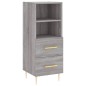 vidaXL Aparador alto madera contrachapada gris Sonoma 34,5x34x180 cm vidaXL Aparador alto madera contrachapada gris Sonoma 34,5x34x180 cm