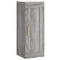 vidaXL Aparador alto madera contrachapada gris Sonoma 34,5x34x180 cm vidaXL Aparador alto madera contrachapada gris Sonoma 34,5x34x180 cm
