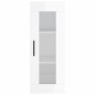 vidaXL Aparador alto madera contrachapada blanco brillo 34,5x34x180 cm vidaXL Aparador alto madera contrachapada blanco brillo 34,5x34x180 cm