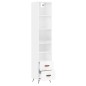 vidaXL Aparador alto madera contrachapada blanco brillo 34,5x34x180 cm vidaXL Aparador alto madera contrachapada blanco brillo 34,5x34x180 cm
