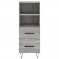 vidaXL Aparador alto madera contrachapada gris Sonoma 34,5x34x180 cm vidaXL Aparador alto madera contrachapada gris Sonoma 34,5x34x180 cm