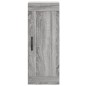 vidaXL Aparador alto madera contrachapada gris Sonoma 34,5x34x180 cm vidaXL Aparador alto madera contrachapada gris Sonoma 34,5x34x180 cm