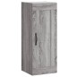 vidaXL Aparador alto madera contrachapada gris Sonoma 34,5x34x180 cm vidaXL Aparador alto madera contrachapada gris Sonoma 34,5x34x180 cm