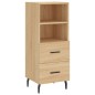 vidaXL Aparador de madera contrachapada roble Sonoma 34,5x34x180 cm vidaXL Aparador de madera contrachapada roble Sonoma 34,5x34x180 cm