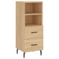 vidaXL Aparador de madera contrachapada roble Sonoma 34,5x34x180 cm vidaXL Aparador de madera contrachapada roble Sonoma 34,5x34x180 cm