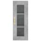 vidaXL Aparador de madera contrachapada gris hormigón 34,5x34x180 cm vidaXL Aparador de madera contrachapada gris hormigón 34,5x34x180 cm