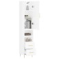 vidaXL Aparador alto madera contrachapada blanco brillo 34,5x34x180 cm vidaXL Aparador alto madera contrachapada blanco brillo 34,5x34x180 cm