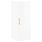 vidaXL Aparador alto madera contrachapada blanco brillo 34,5x34x180 cm vidaXL Aparador alto madera contrachapada blanco brillo 34,5x34x180 cm