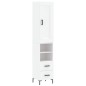 vidaXL Aparador alto madera contrachapada blanco 34,5x34x180 cm vidaXL Aparador alto madera contrachapada blanco 34,5x34x180 cm