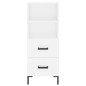 vidaXL Aparador alto madera contrachapada blanco 34,5x34x180 cm vidaXL Aparador alto madera contrachapada blanco 34,5x34x180 cm