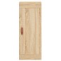 vidaXL Aparador de madera contrachapada roble Sonoma 34,5x34x180 cm