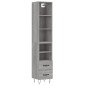 vidaXL Aparador alto madera contrachapada gris Sonoma 34,5x34x180 cm vidaXL Aparador alto madera contrachapada gris Sonoma 34,5x34x180 cm