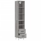 vidaXL Aparador alto madera contrachapada gris Sonoma 34,5x34x180 cm vidaXL Aparador alto madera contrachapada gris Sonoma 34,5x34x180 cm