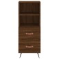 vidaXL Aparador alto madera contrachapada roble marrón 34,5x34x180 cm vidaXL Aparador alto madera contrachapada roble marrón 34,5x34x180 cm