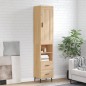 vidaXL Aparador de madera contrachapada roble Sonoma 34,5x34x180 cm vidaXL Aparador de madera contrachapada roble Sonoma 34,5x34x180 cm