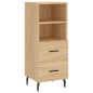 vidaXL Aparador de madera contrachapada roble Sonoma 34,5x34x180 cm vidaXL Aparador de madera contrachapada roble Sonoma 34,5x34x180 cm