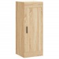 vidaXL Aparador de madera contrachapada roble Sonoma 34,5x34x180 cm vidaXL Aparador de madera contrachapada roble Sonoma 34,5x34x180 cm