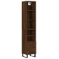 vidaXL Aparador alto madera contrachapada roble marrón 34,5x34x180 cm vidaXL Aparador alto madera contrachapada roble marrón 34,5x34x180 cm