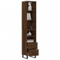 vidaXL Aparador alto madera contrachapada roble marrón 34,5x34x180 cm vidaXL Aparador alto madera contrachapada roble marrón 34,5x34x180 cm