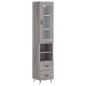 vidaXL Aparador alto madera contrachapada gris Sonoma 34,5x34x180 cm vidaXL Aparador alto madera contrachapada gris Sonoma 34,5x34x180 cm