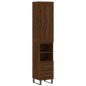 vidaXL Aparador alto madera contrachapada roble marrón 34,5x34x180 cm vidaXL Aparador alto madera contrachapada roble marrón 34,5x34x180 cm