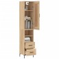 vidaXL Aparador de madera contrachapada roble Sonoma 34,5x34x180 cm