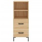vidaXL Aparador de madera contrachapada roble Sonoma 34,5x34x180 cm