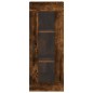 vidaXL Aparador de madera contrachapada roble ahumado 34,5x34x180 cm vidaXL Aparador de madera contrachapada roble ahumado 34,5x34x180 cm