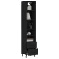 vidaXL Aparador de madera contrachapada negro 34,5x34x180 cm vidaXL Aparador de madera contrachapada negro 34,5x34x180 cm