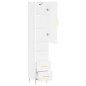 vidaXL Aparador alto madera contrachapada blanco 34,5x34x180 cm vidaXL Aparador alto madera contrachapada blanco 34,5x34x180 cm