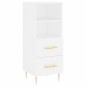 vidaXL Aparador alto madera contrachapada blanco 34,5x34x180 cm vidaXL Aparador alto madera contrachapada blanco 34,5x34x180 cm