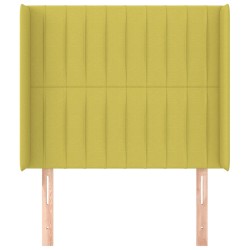 vidaXL Cabecero con orejas de tela verde 103x16x118/128 cm