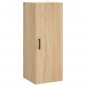 vidaXL Aparador de madera contrachapada roble Sonoma 34,5x34x180 cm vidaXL Aparador de madera contrachapada roble Sonoma 34,5x34x180 cm