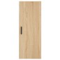 vidaXL Aparador de madera contrachapada roble Sonoma 34,5x34x180 cm vidaXL Aparador de madera contrachapada roble Sonoma 34,5x34x180 cm